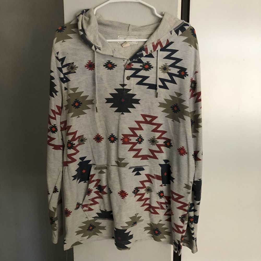 forever 21 men’s aztec pattern hoodie